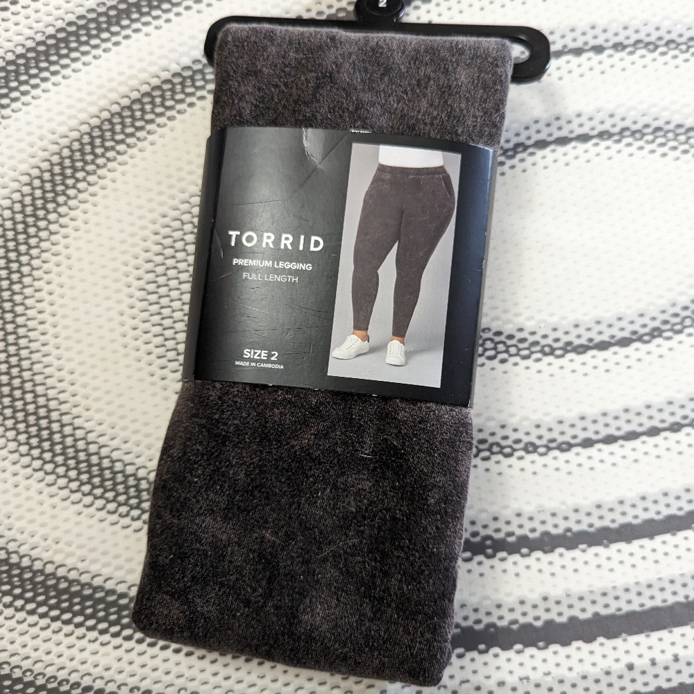 Torrid Black Washed Premium Leggings 2